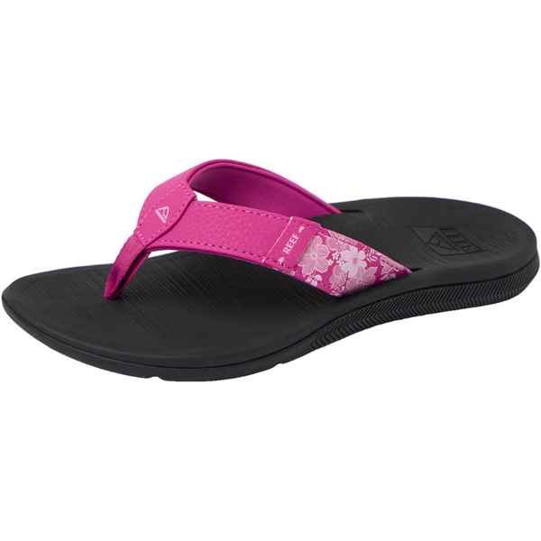 2026 Reef Womens Santa Ana Sandals CJ8827 - Fuchsia Red / Black